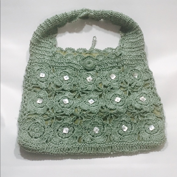 Handbags - Central American | Handmade handbag in Mint
